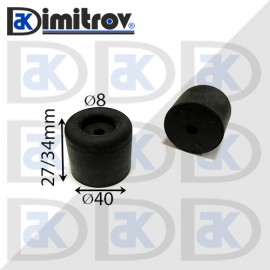 Гумен тампон Ø  8 х Ø 40 х 34 mm